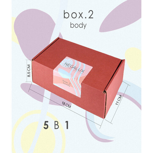 Beauty box BODY 5 в 1, бьюти бокс, Подарочный набор уходовой косметики набор для ухода за волосами your body подарочный набор hyaluronic шампунь кондиционер molecule mix гель