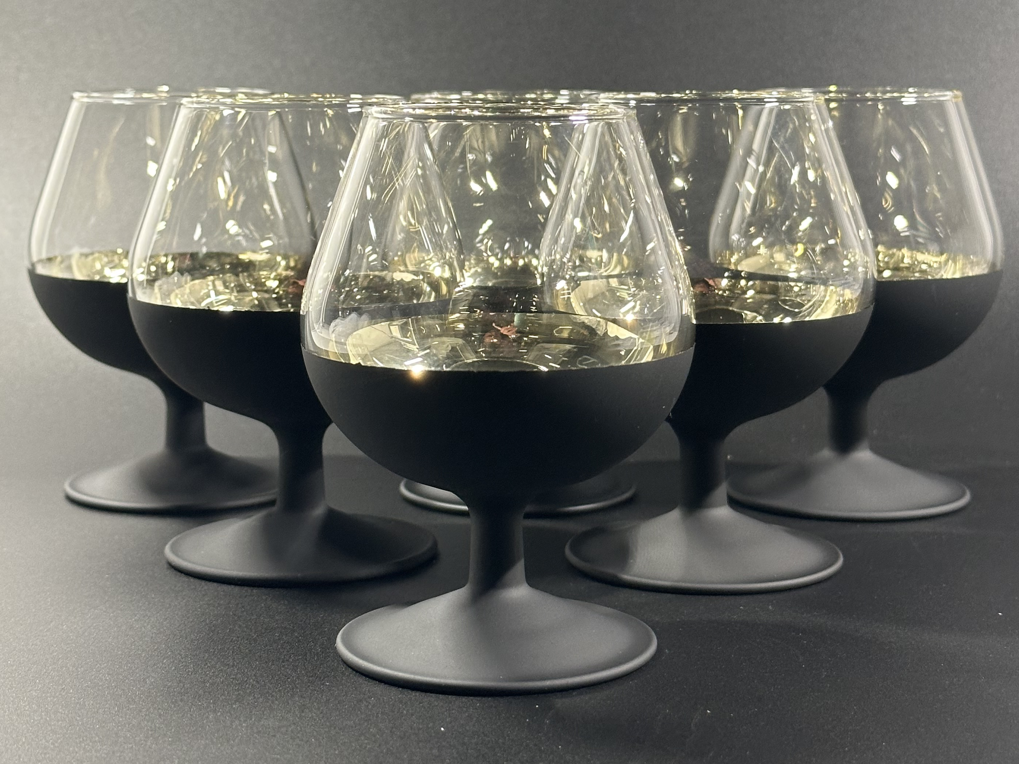 фото Бокалы для коньяка, бренди "Черное Золото", 250 мл, 6 шт