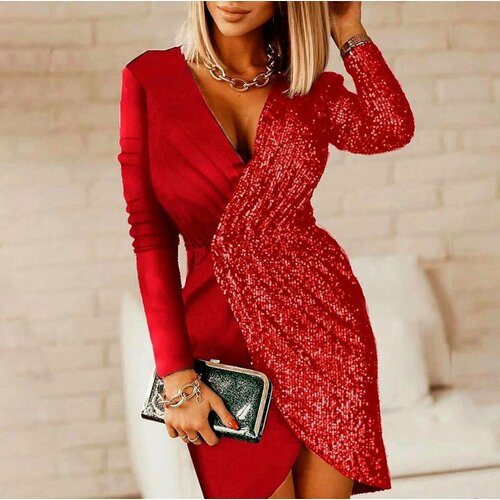 фото Платье follow me, размер 46, красный