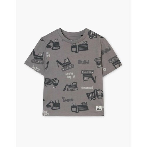 фото Футболка gloria jeans, размер 12мес/80 (24), серый