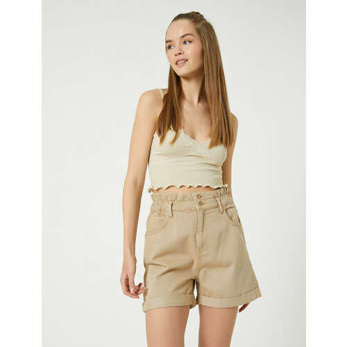 фото Шорты koton, размер 40, зеленый