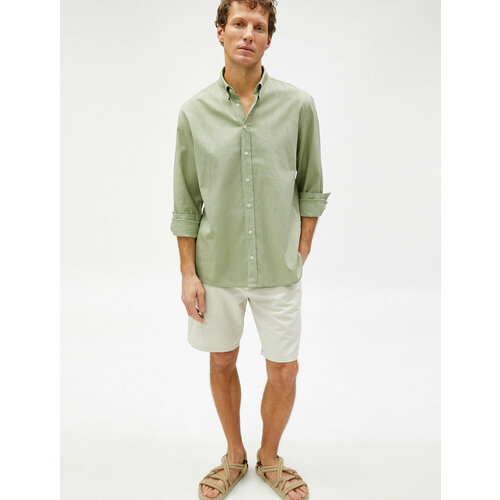 фото Шорты koton, размер 52, бежевый