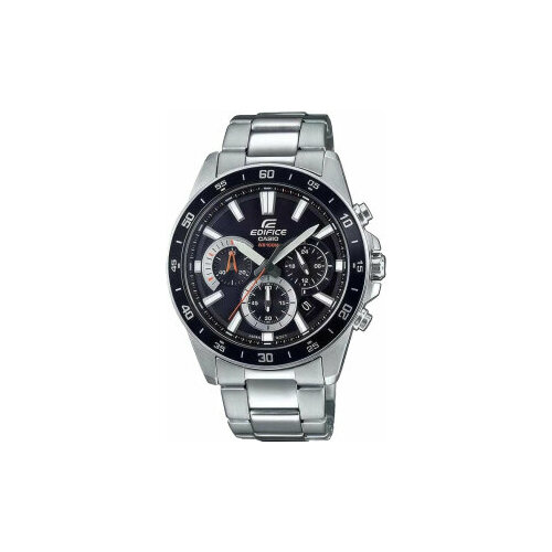 Наручные часы CASIO Edifice EFV-570D-1A, черный, серебряный