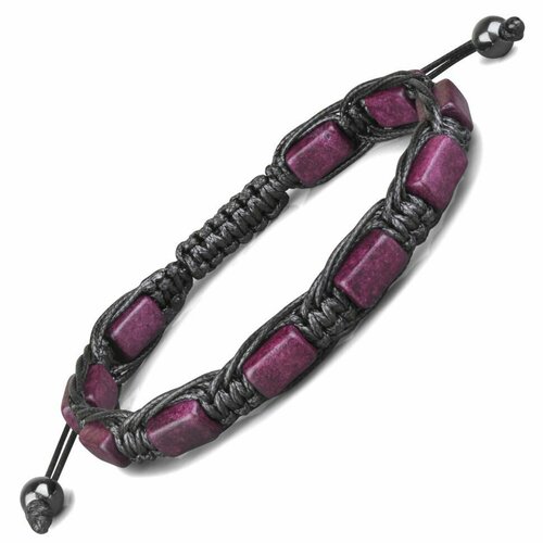 Плетеный браслет Everiot, размер 17 см, фиолетовый плетеный браслет стекло 1 шт размер 17 см размер s фиолетовый