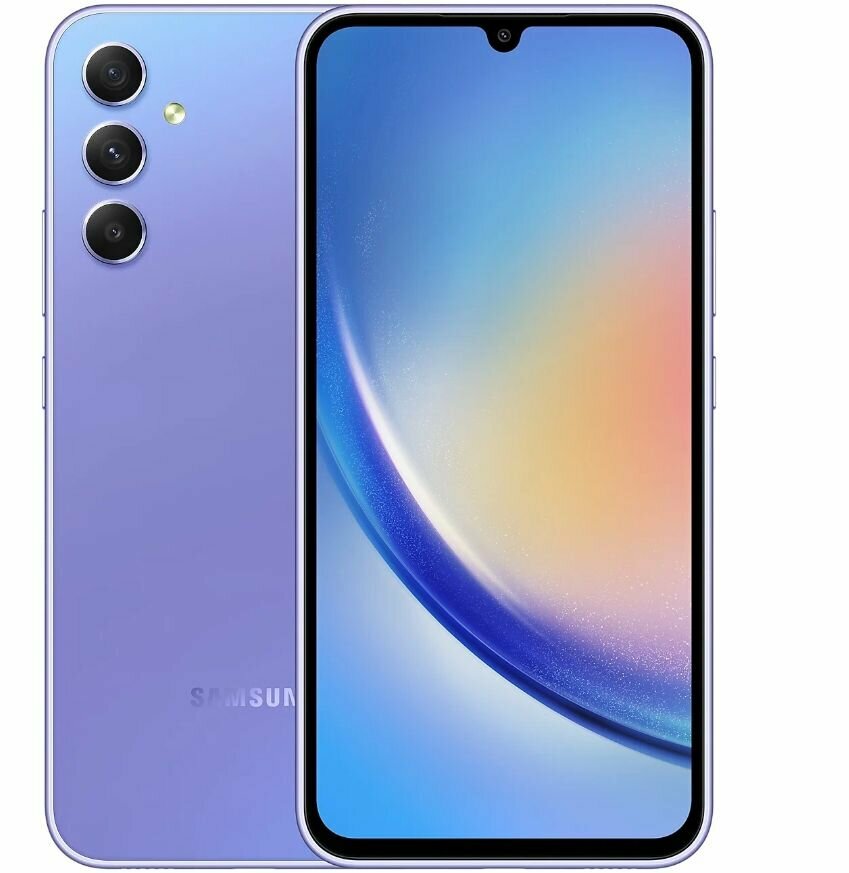 Смартфон Samsung Galaxy A34 8/256GB Лавандовый
