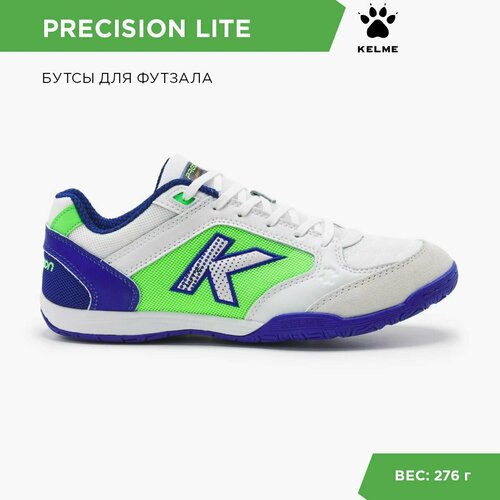 Футзалки Kelme, размер 39 EUR/ 06.5 USA, зеленый, белый футзалки kelme размер 44 eur 10 usa белый