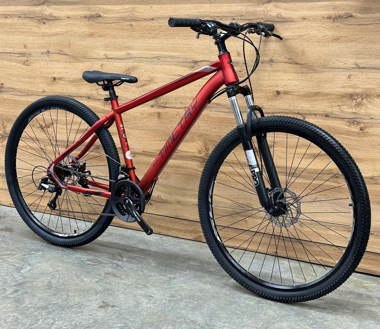 Велосипед BREND TIMETRY ORIGINAL TT095 27,5", 24 скорости, Красный, рама 17 (2023 год)