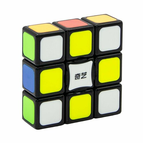 Кубик QiYi 1x3x3 Black / Головоломка для подарка qiyi mofangge coin tetrahedron pyramid magic cube toy speed puzzle strange shape coin neo cube newest qiyi pyramind cube