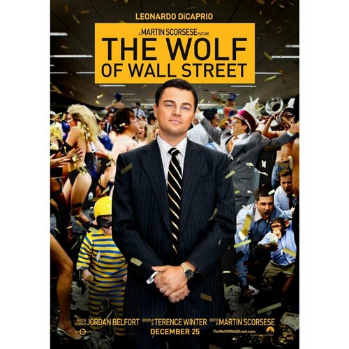 Постер Волк с уолл стрит 30х40 см