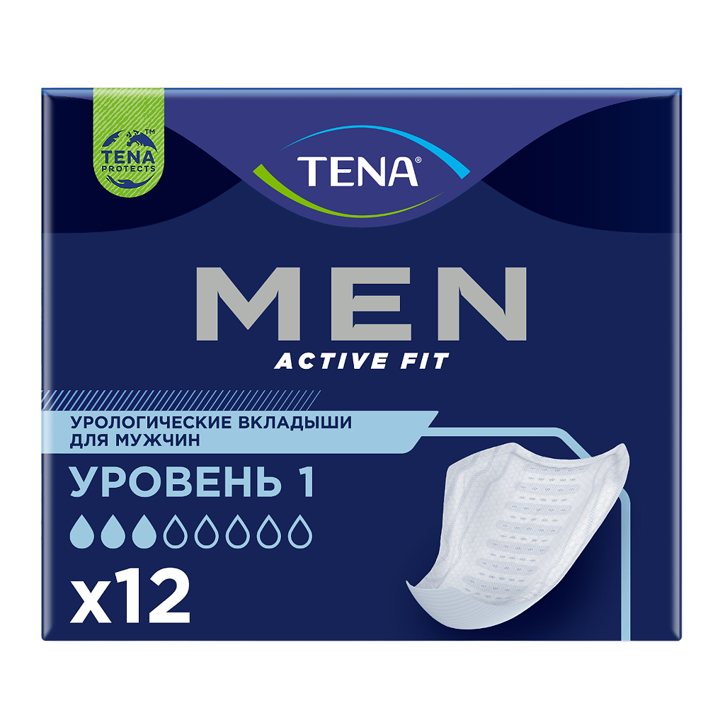 Tena Men прокладки урологические Уровень 1 12 шт — купить в интернет ...