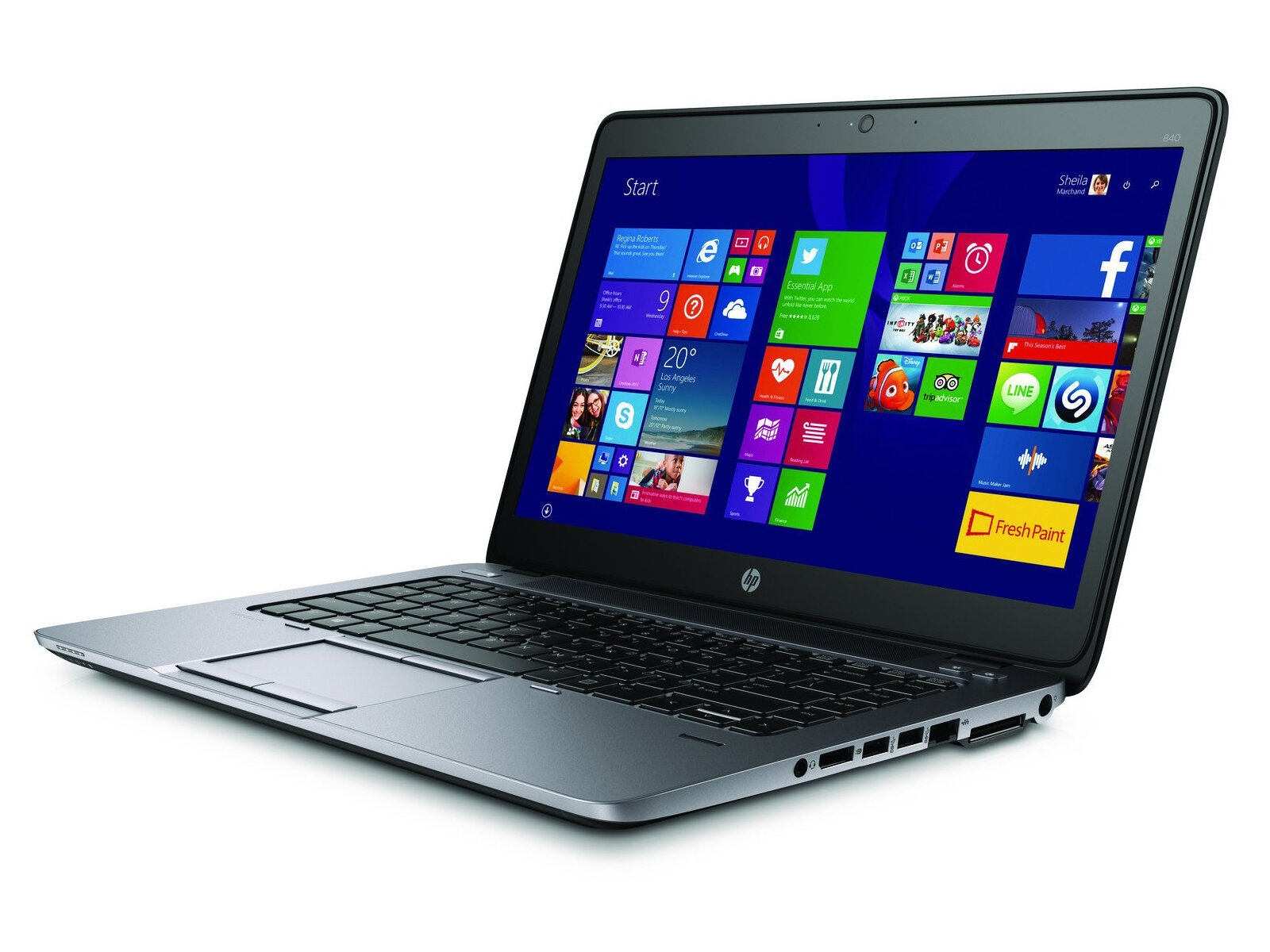 Ноутбук HP EliteBook 840 G2, Core i5-5200U, Память 8 ГБ, Диск 512 Гб SSD, Intel HD , Экран 14" (Сенсорный)