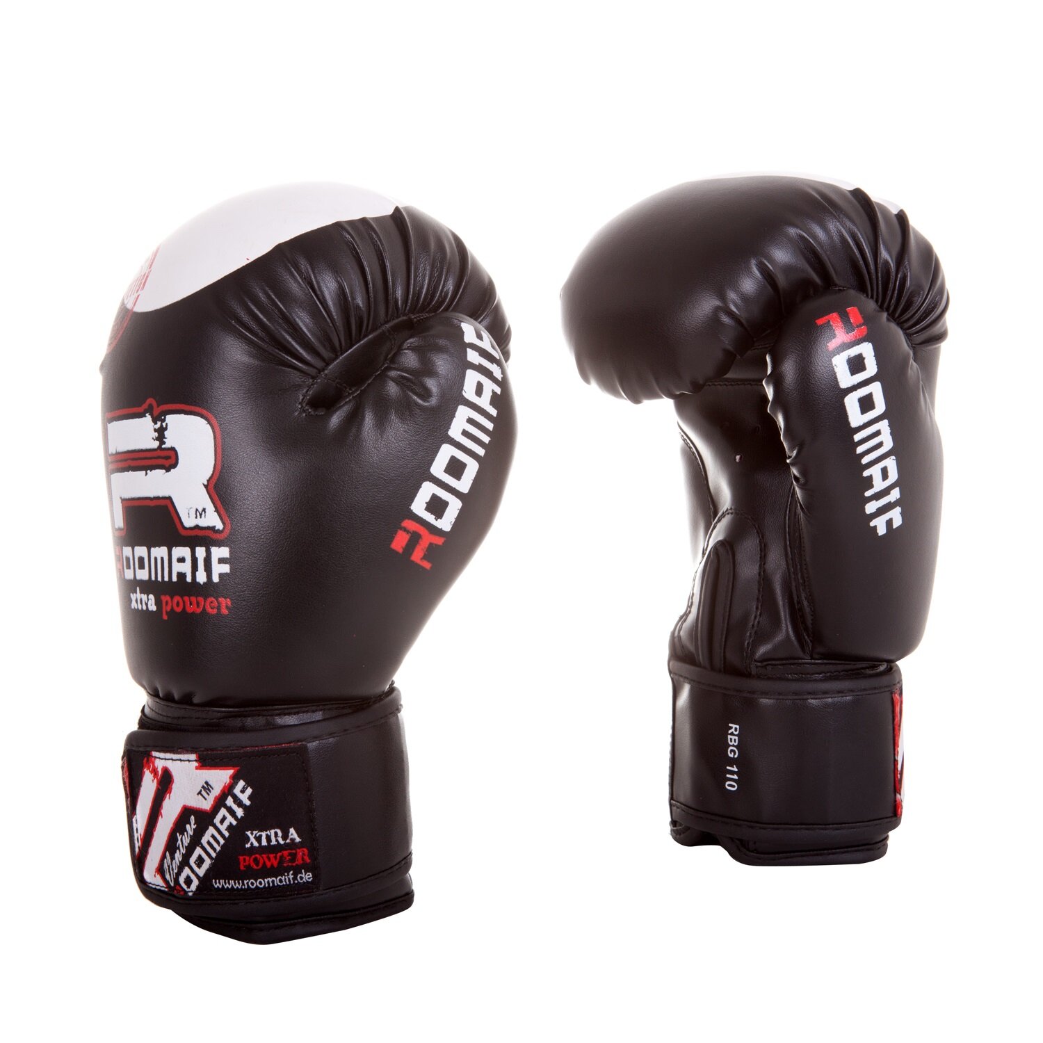 Боксерские перчатки Roomaif Rbg-110 Dx Black размер 12 oz