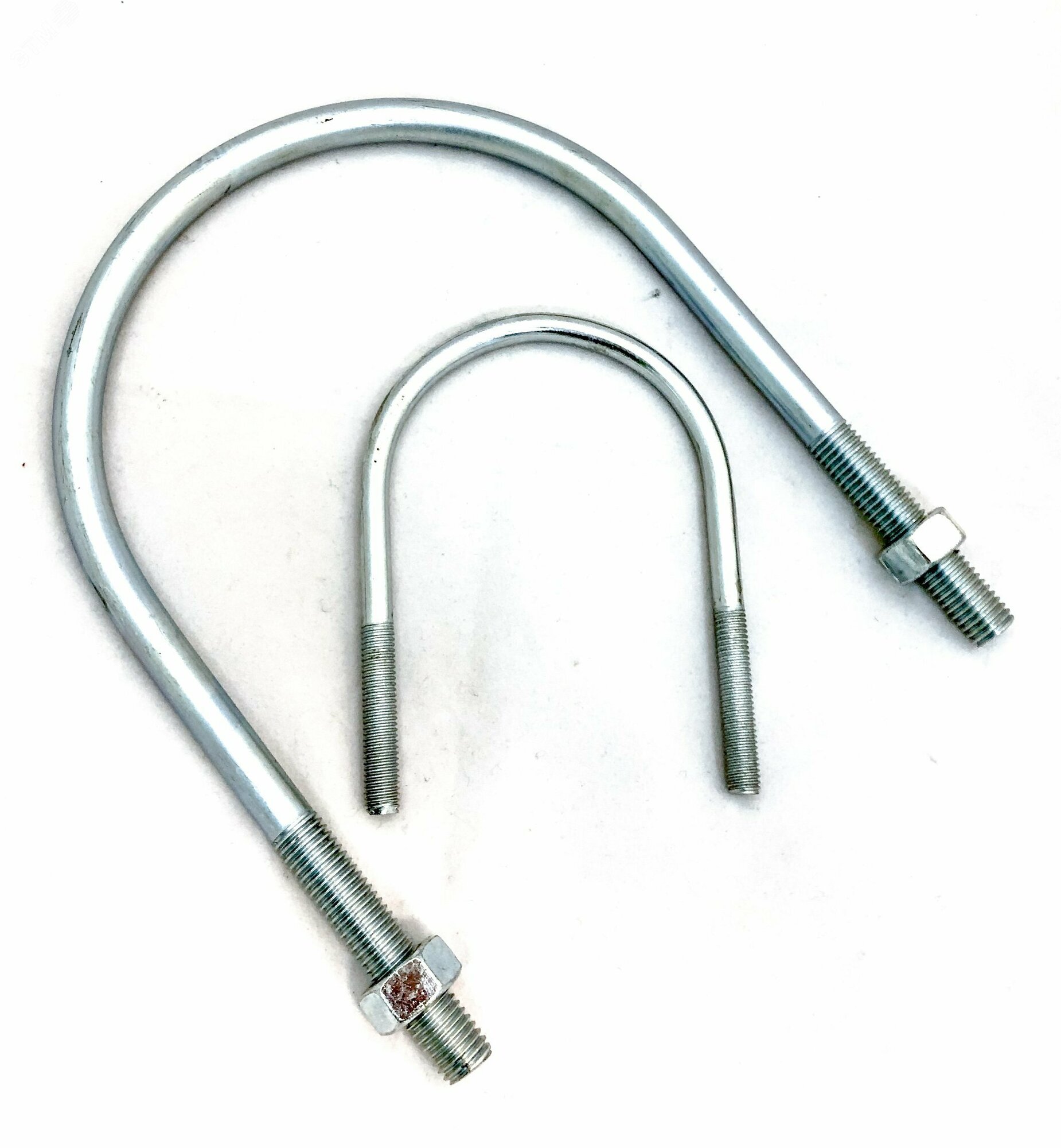 фото Хомут U-образный 1 1/4" М8 33-45 оцинкованная сталь ГОСТ 24137-80 (VENT1 1/4М8UCH51)