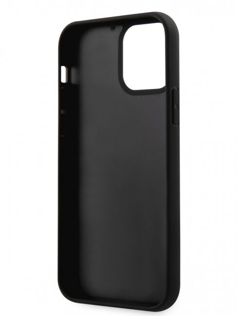 Lagerfeld для iPhone 12/12 Pro (6.1) чехол 3D Rubber Choupette's head Hard Black