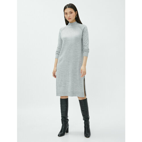 фото Платье koton, размер 48, серый