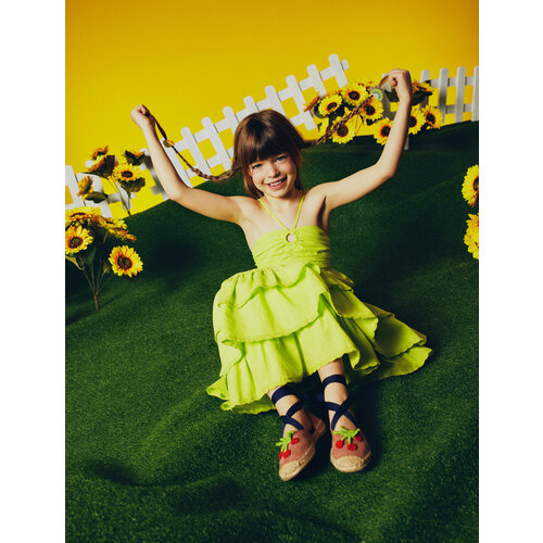 фото Платье koton, размер 104/110, зеленый