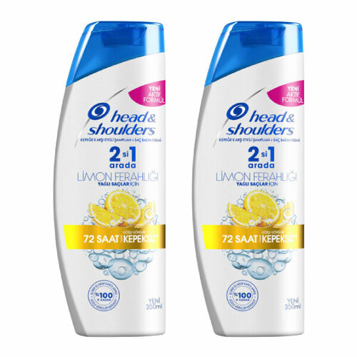 Шампунь Head&Shoulders Цитрусовая свежесть 2в1 для жирных волос, 350 мл х 2 шт