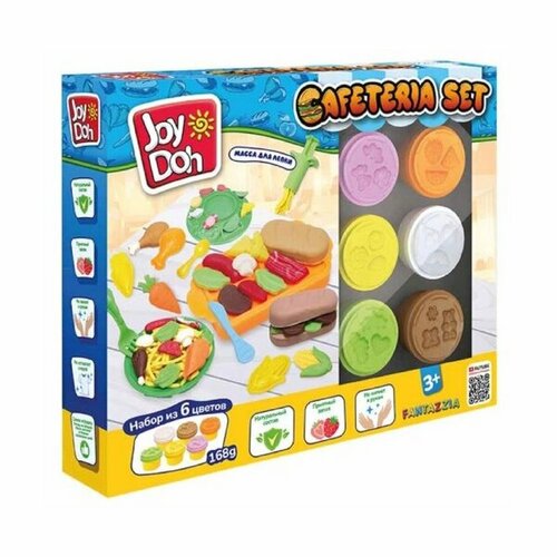 Joy Doh Масса для лепки набор кафетерий (6 х 28 г.) CAFE-168 pot