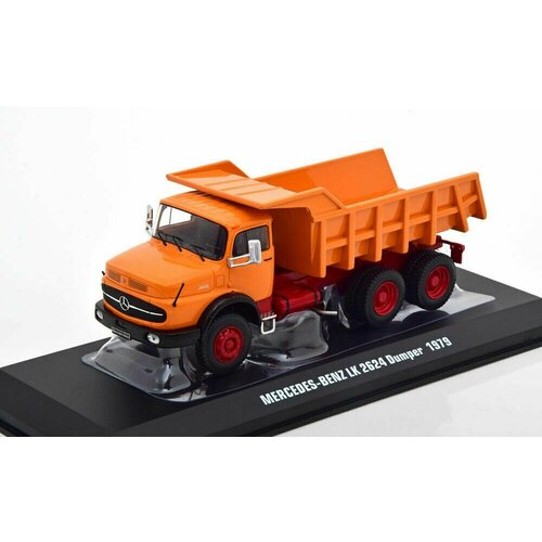 MERCEDES-BENZ LK 2624 Kipper 1979, orange / red, масштабная модель грузовика коллекционная granfest 2624 1 бежевый