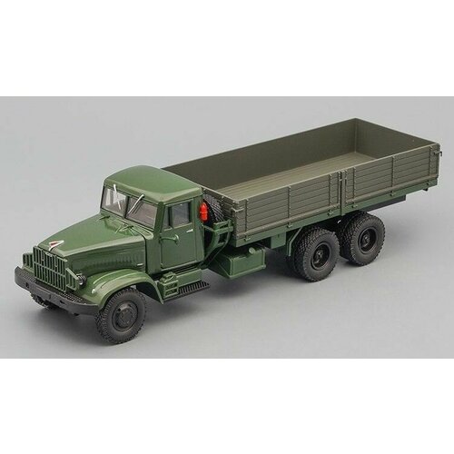 масштабная модель грузовика коллекционная минский 514 бортовой 1966 оранжевый зелёный Масштабная модель грузовика коллекционная краз 219Б бортовой (1963-1966), зеленый