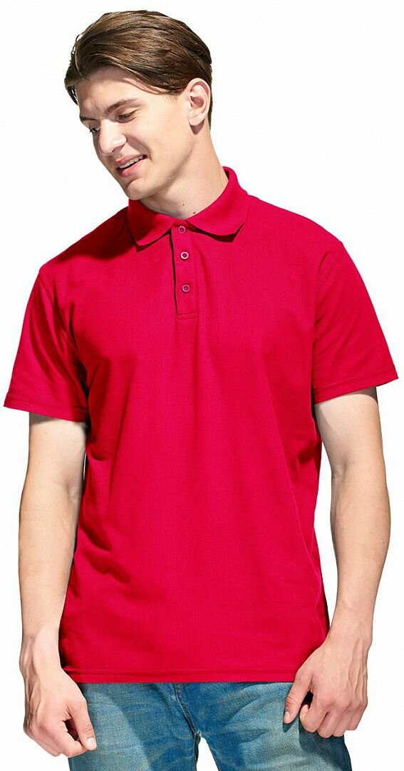 Рубашка-Поло NEW (тк. Трикотаж), красный (XXL (54); )
