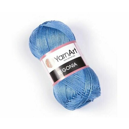Пряжа для вязания ЯрнАрт Бегония (YarnArt Begonia) цвет 5351 тёмно-голубой, 50г/169м, комплект 5 шт