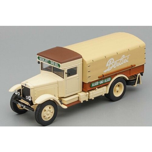 BERLIET GVL 28 Diesel Alger-Gao-Alger 1932, beige масштабная модель грузовика коллекционная