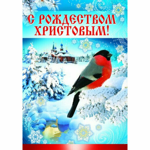 ПЛ-8212 плакат А3. С Рождеством Христовым! / А3 изд-во: Сфера авт:4+1 плакат заяц с цветами а3