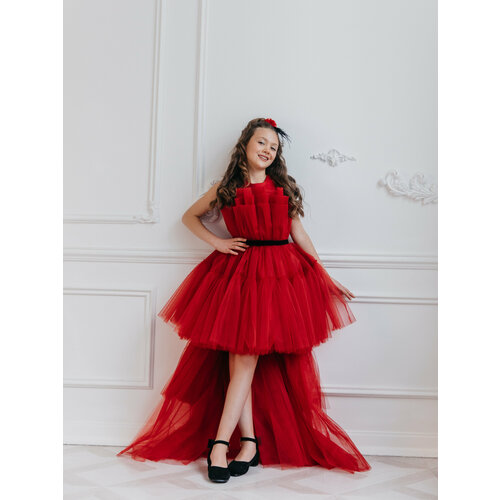 фото Платье, размер 128-134, красный юрк-бадретдинова алена владимировна