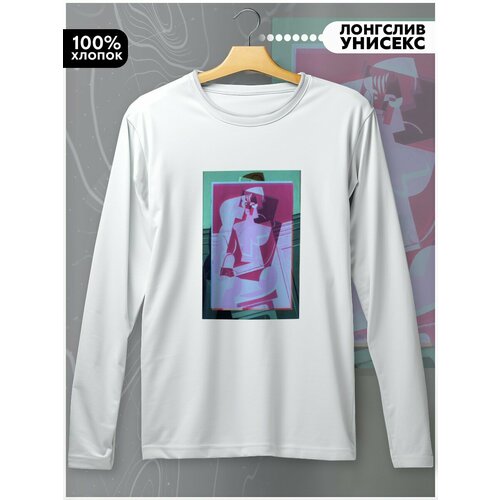 фото Лонгслив бруталити, размер l, белый