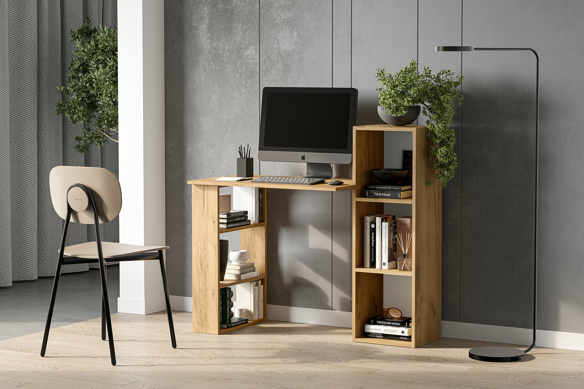 фото Стол компьютерный Россия Орион дуб золотой 113.4х49.3х102.6 см