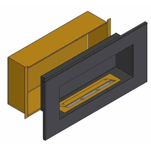 Аксессуар для биокамина ZeFire Теплоизоляционный корпус для встраивания в мебель для очага 1500 мм биокамин zefire flagman 1300 long 129 5 см 45 5 см 18 1 см черный