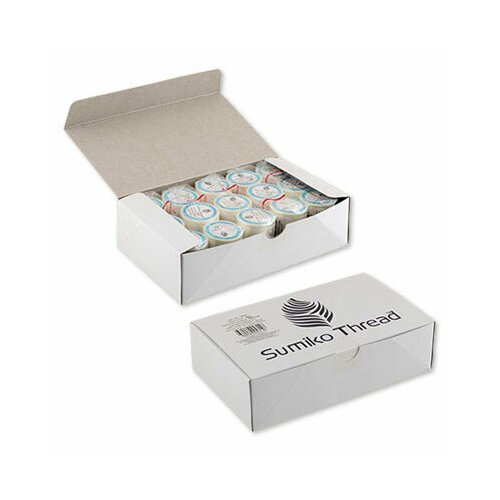 Нитки 'SumikoThread' для трикотажных тканей 50 TST 100% нейлон 328 я 300 м цвет №008 охра
