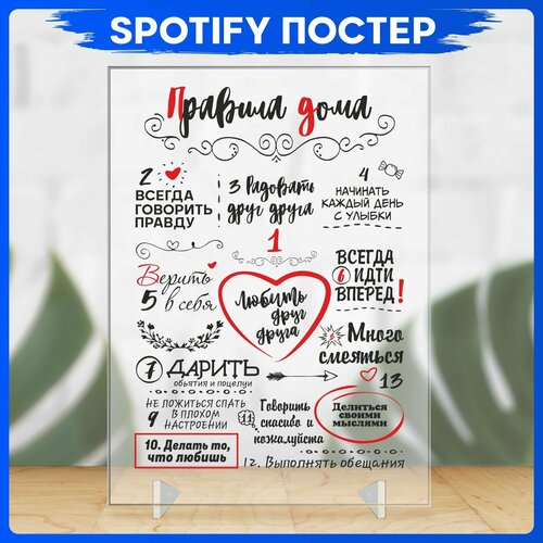 Spotify poster Правила дома трек пластинка