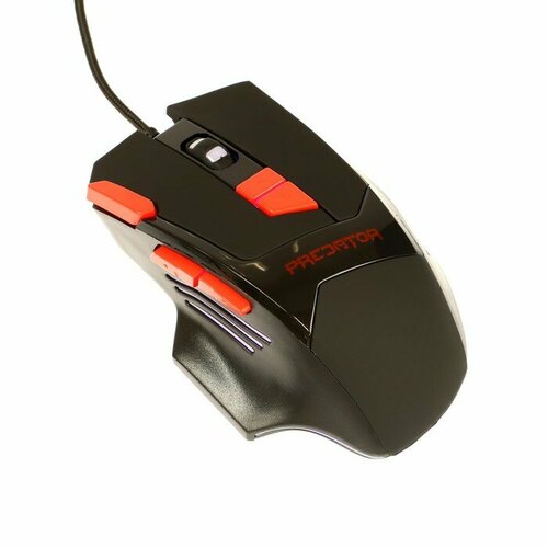 Мышь Qumo Predator M80 игровая проводная 8 кнопок подсветка 3200 dpi USB чёрная комплект из 2 шт 294000₽