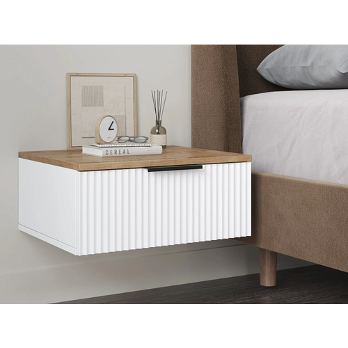 Тумба прикроватная подвесная Салерно лотос/дуб бунратти