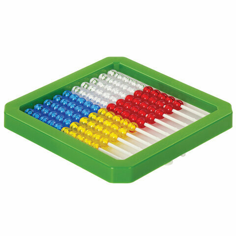 Счеты детские пифагор "Учись считать!", 160х160 мм, 105857 — фото 1