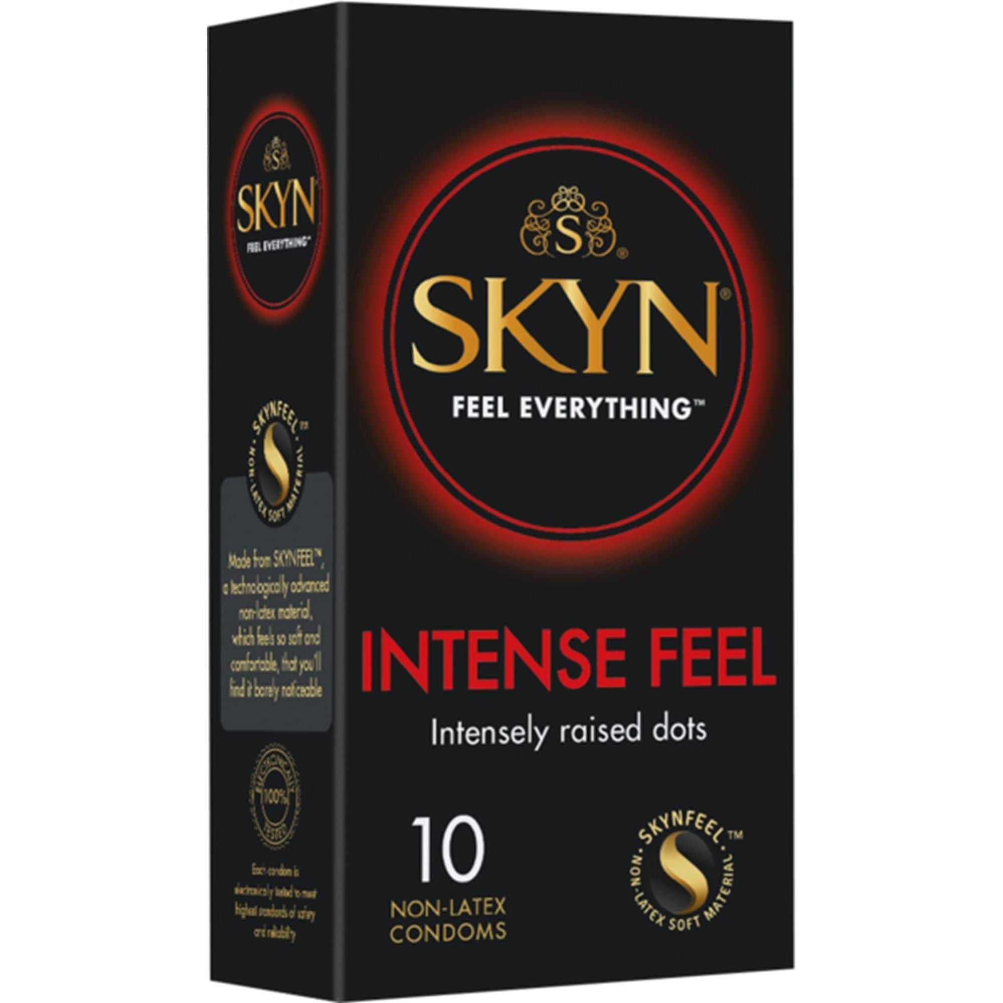 Презервативы из синтетического латекса текстурированные Skyn Intense Feel 10шт Suretex Ltd - фото №16