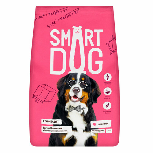 Smart Dog - Сухой корм для собак крупных пород с ягненком 3кг