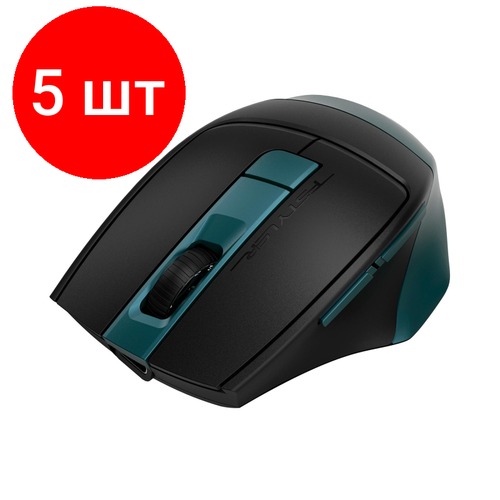 Комплект 5 штук Мышь компьютерная A4Tech Fstyler FB35CS зелчерн 2000dpi WLS BTRadio USB 1326100₽