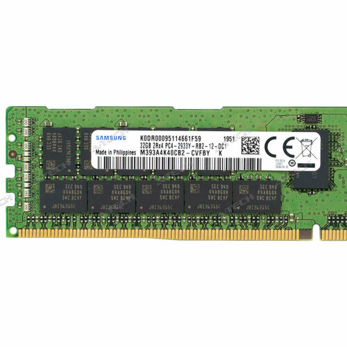 Модуль памяти Samsung M393 Registered DDR4 1x 32 Гб M393A4K40CB2-CVFBY K 3480000₽