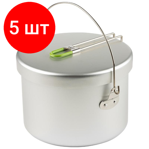 комплект 5 штук котелок походный 3л camp s8 103654 Комплект 5 штук, Котелок походный 6.5л Camp-S9, 103655