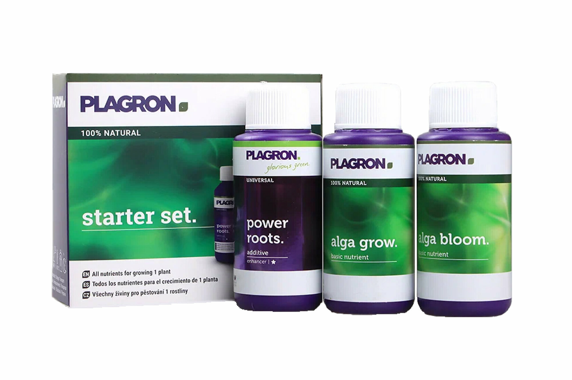 Plagron Starter Set 100% Natural / Набор органических удобрений