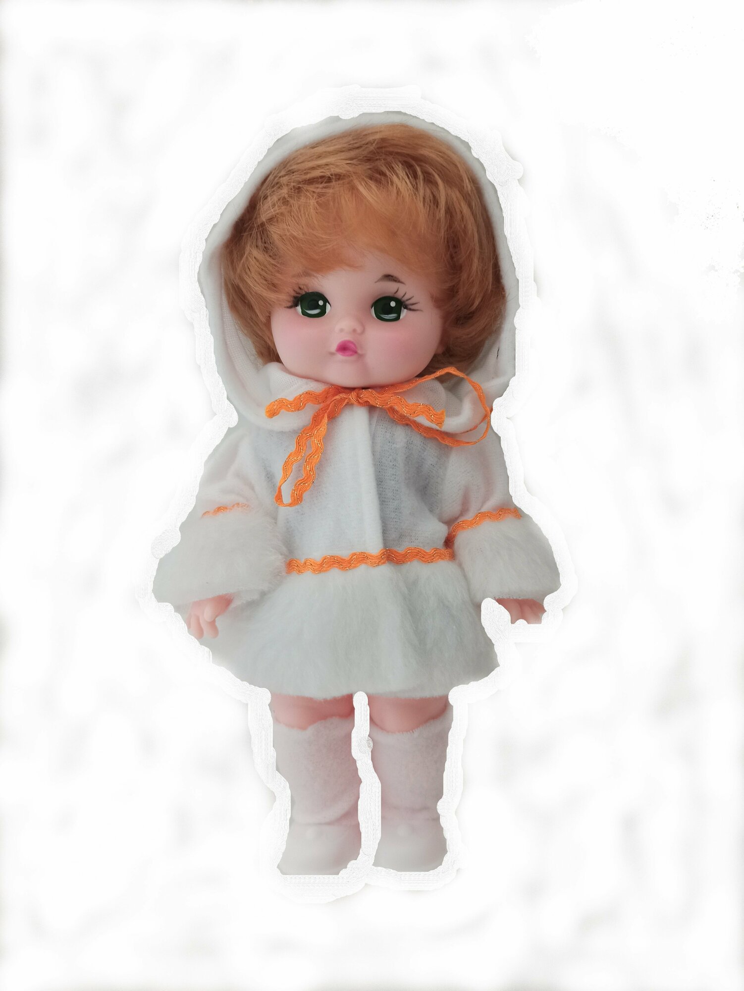 Мир кукол Кукла «Снежана» с оранжевой тесьмой в коробке, 27 см, микс