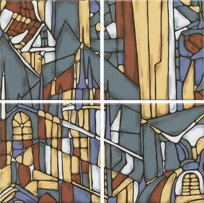 фото OP/A203/4x/17000 Панно Витраж 30*30