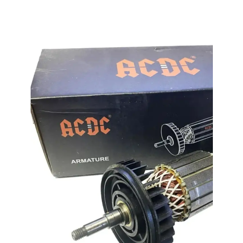 ACDC Ротор (Якорь) для УШМ (болгарки) Makita GA7020, GA9020. ротор якорь l 182 мм d 41 мм резьба м8 шаг 1 25 мм для электропилы цепной makita uc4020a