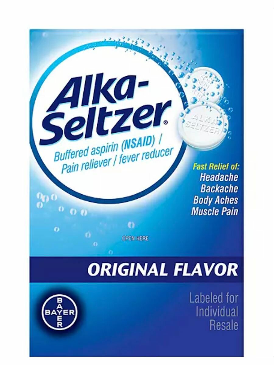 Alka-Seltzer Пастилки от головной и зубной боли 10 штук