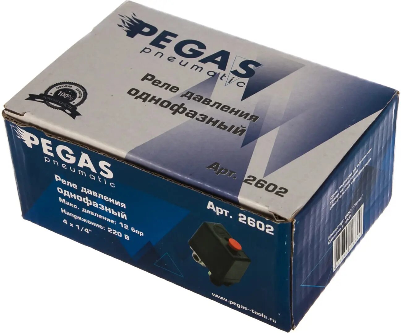 Реле для компрессора Pegas Pneumatic 2602 220 В