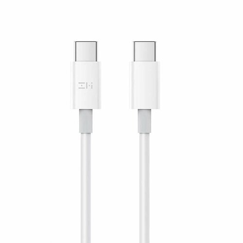 Кабель Type-C/Type-C ZMI 150 см, 100W, 5A, белый (AL308E) usb кабель zmi usb c to usb c cable 5a 1 5m white 100w zmkal08ecnwh