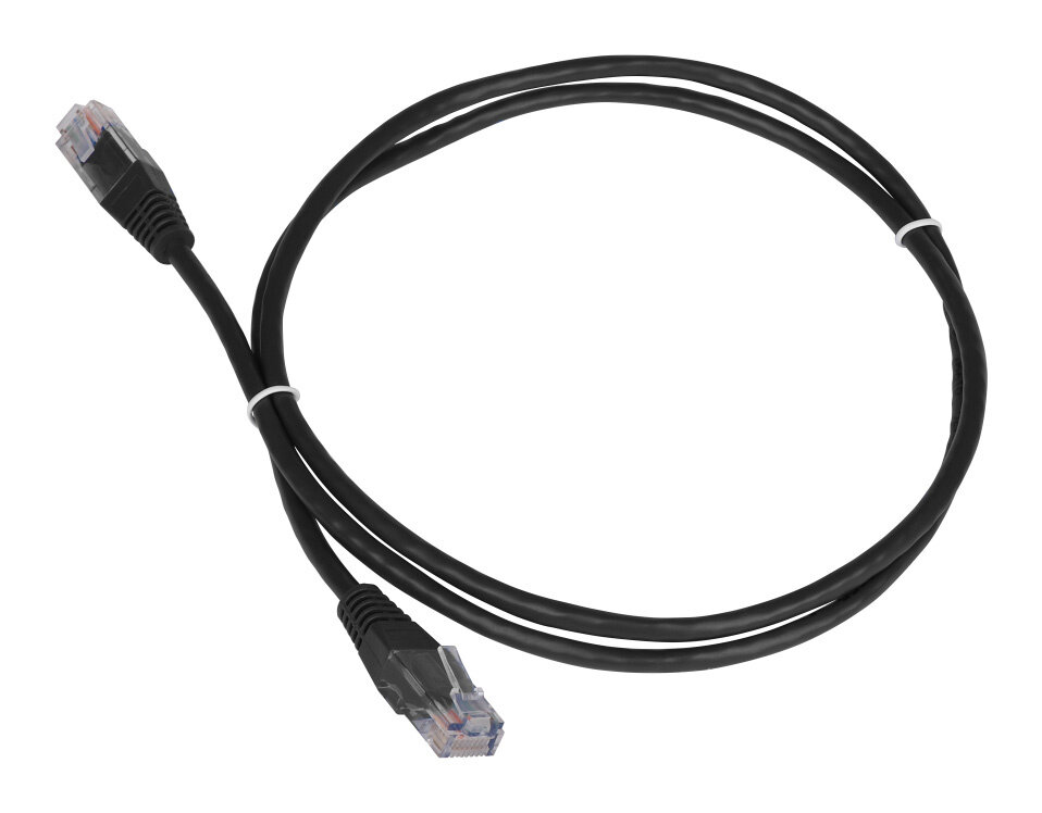 Патч-корд Lanmaster TWT-45-45-0.3-BK UTP вилка RJ-45-вилка RJ-45 категории 5е 0.3м чёрный ПВХ (упаковка: 1 штука)